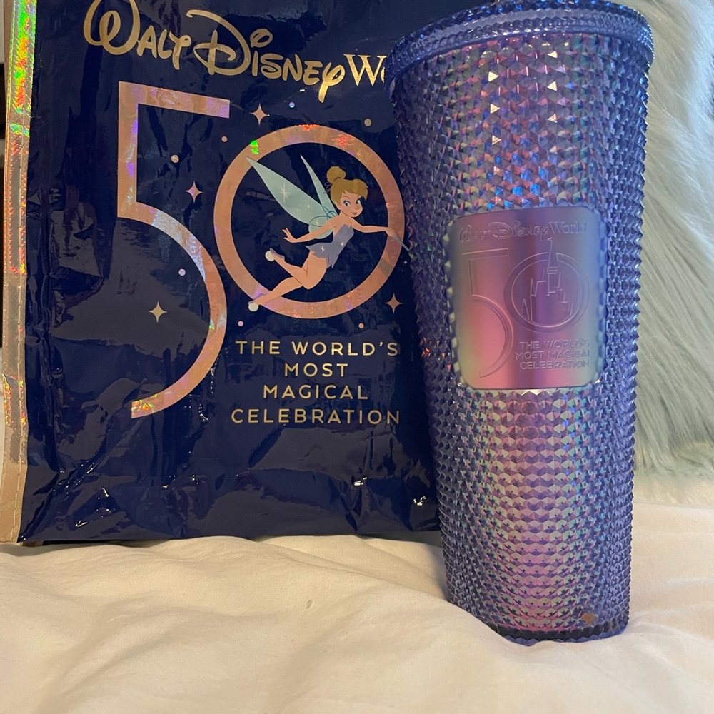 50 Yr Starbucks Disney Cup and Bag